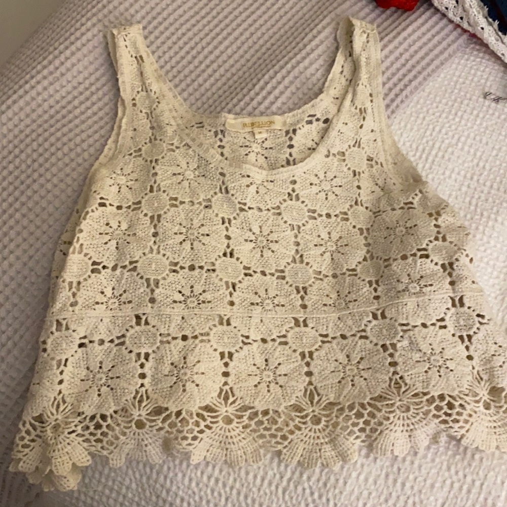 M crochet tank